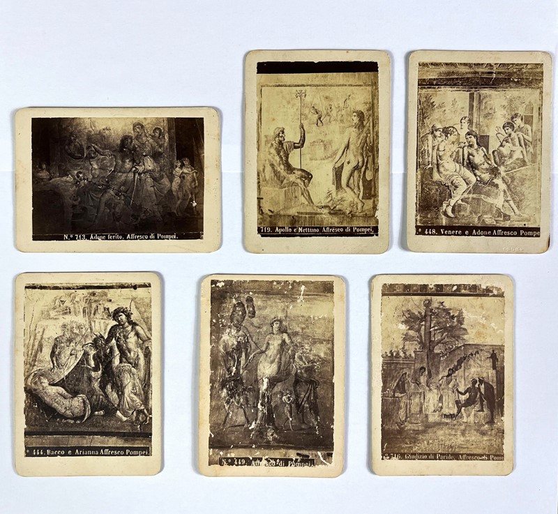 RIVE. POMPEI. Affreschi. Sei Fotografie.  - Albumin - Auction FINE BOOKS, PRINTS  [..]