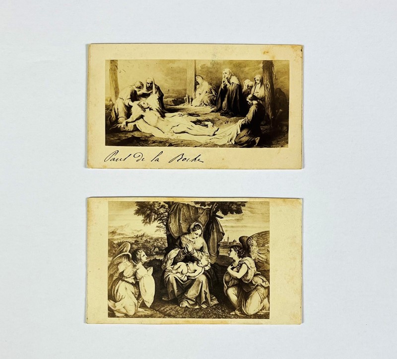  BARELLI - ANDERLONI. Tiziano e Paul Delaroche. Due fotografie.  - Albumin - Auction  [..]