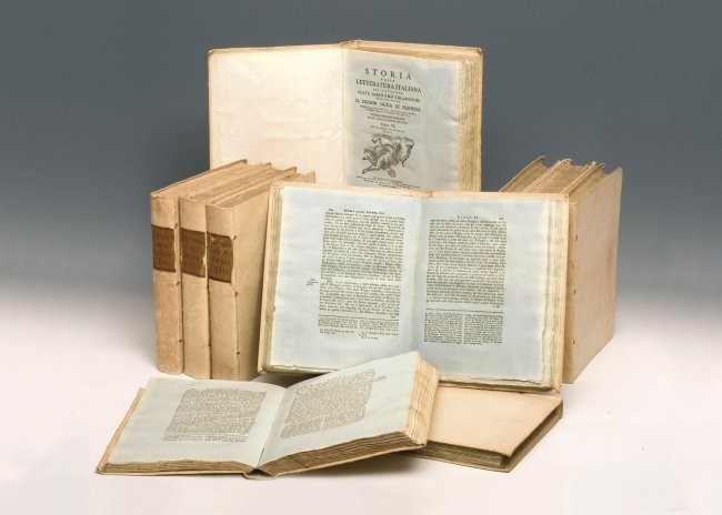 Light blue paper. TIRABOSCHI. Storia della letteratura italiana.  - Auction Books,  [..]