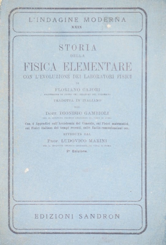 Storia della Fisica Elementare con l'evoluzione