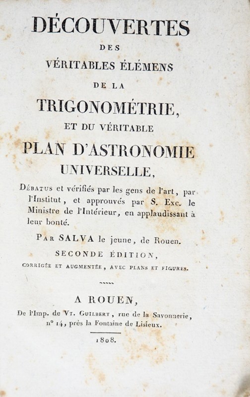 Mathematics – Technology. SALVA. D&#233;couverte des v&#233;ritables  [..]