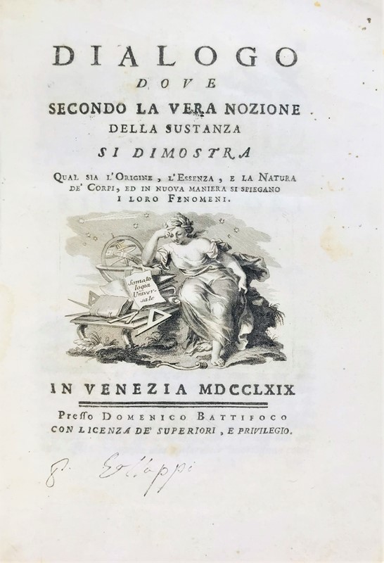 Physics. VASCELLI. Dialogo dove... si dimostra qual sia l&#39;Origine, l&#39;Essenza,  [..]