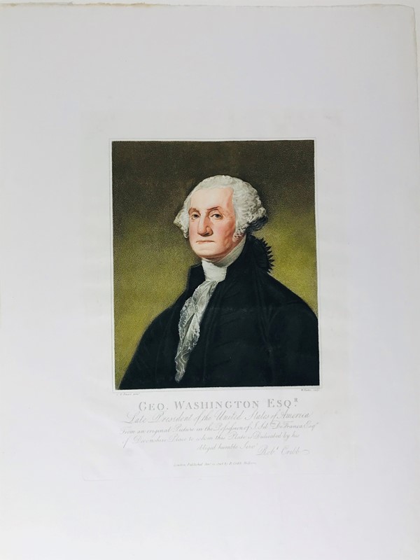 Portrait. Washington Geo. Esq. Late President of the United States of America.  - Auction Fine Books, Manuscripts, Prints and Autographs - Bado e Mart Auctions