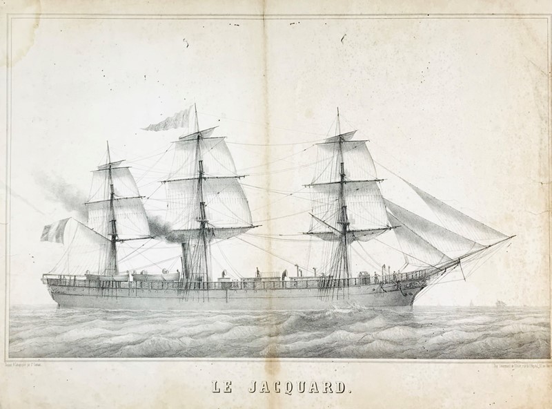 Ship. Le Jacquard.  - Auction Fine Books, Manuscripts, Prints and Autographs - Bado e Mart Auctions