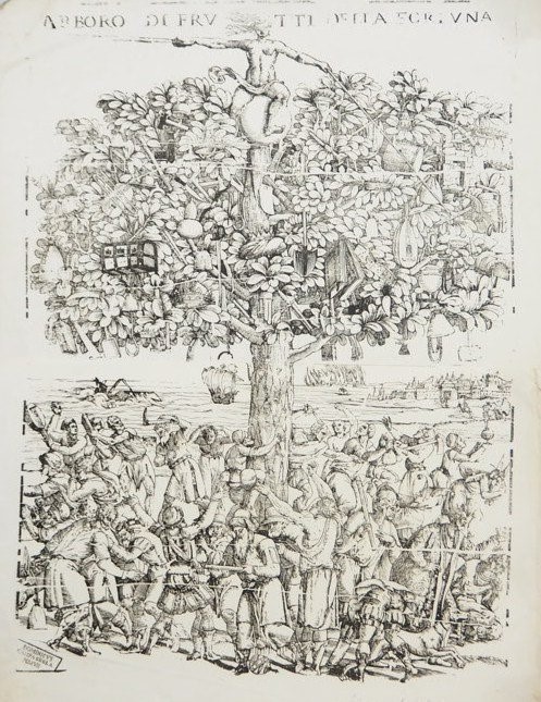SOLIANI. Arboro di frutti della fortuna.  - Auction Prints, Maps and Documents.  [..]