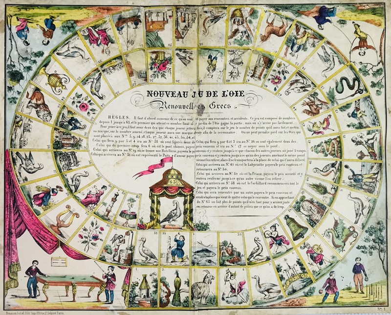 Goose Game. Nouveau Jeu de l&#39;Oie Renouvell&#233; des Grecs.  - Goose  [..]