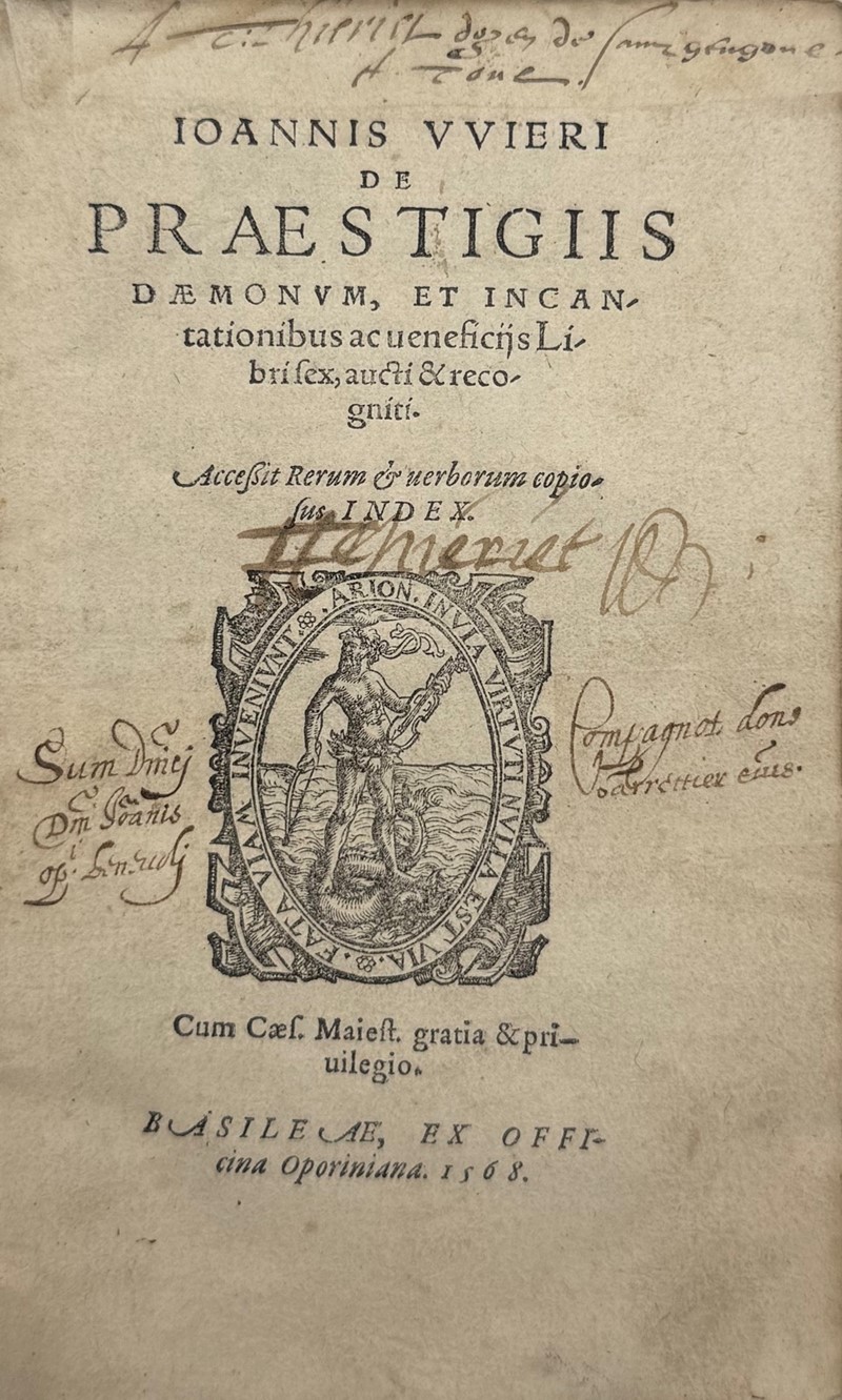 Witchcraft. WIER. De pr&#230;stigiis d&#230;monum, et incantationibus ac  [..]