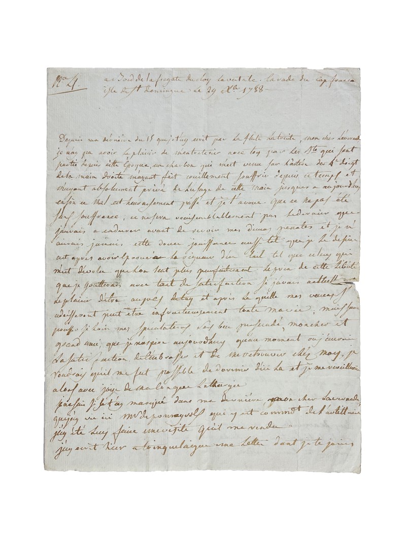Dominican Republic. THOMAS DE SAINT-LAURENT. Lettera indirizzata al fratello al  [..]