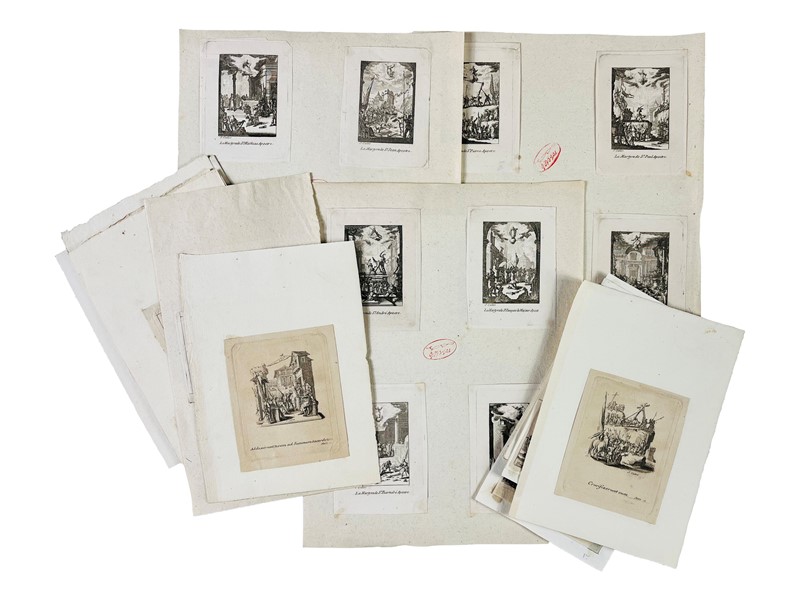 Da CALLOT. Lotto di 38 Incisioni.  (XIX secolo)  - Auction RARE BOOKS, PRINTS, DOCUMENTS  [..]
