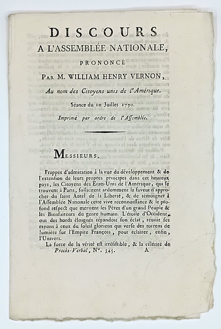 America. Discours &#224; l’Assembl&#233;e Nationale prononc&#233;  [..]