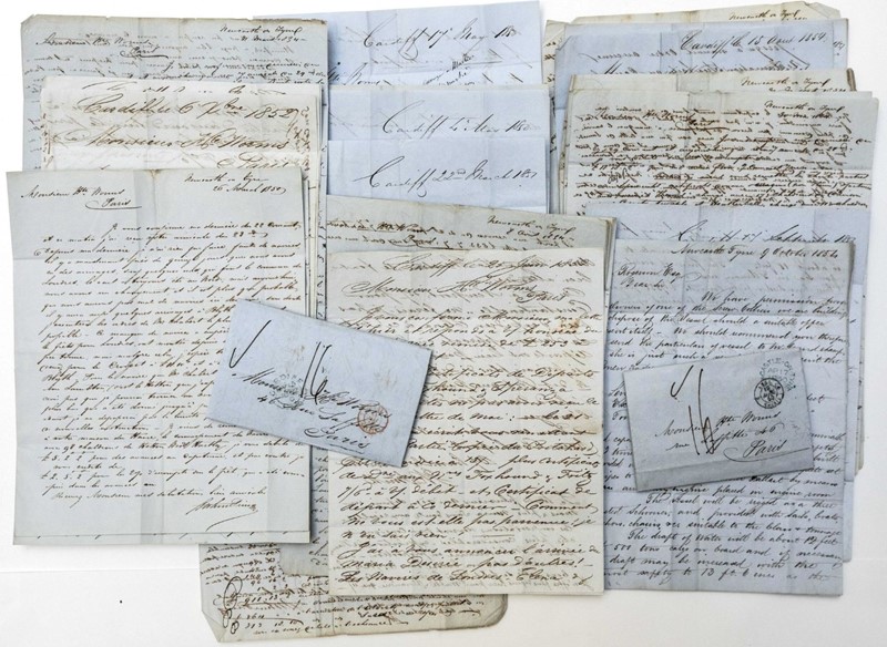 Trade England - France. 25 business correspondence letters.  (1850-1854)  - Auction  [..]
