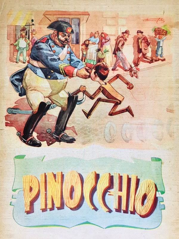 Illustrated Colored Plates. CELSI-COLLODI. Pinocchio.  - Auction RARE BOOKS, PRINTS, MAPS AND DOCUMENTS. - Bado e Mart Auctions