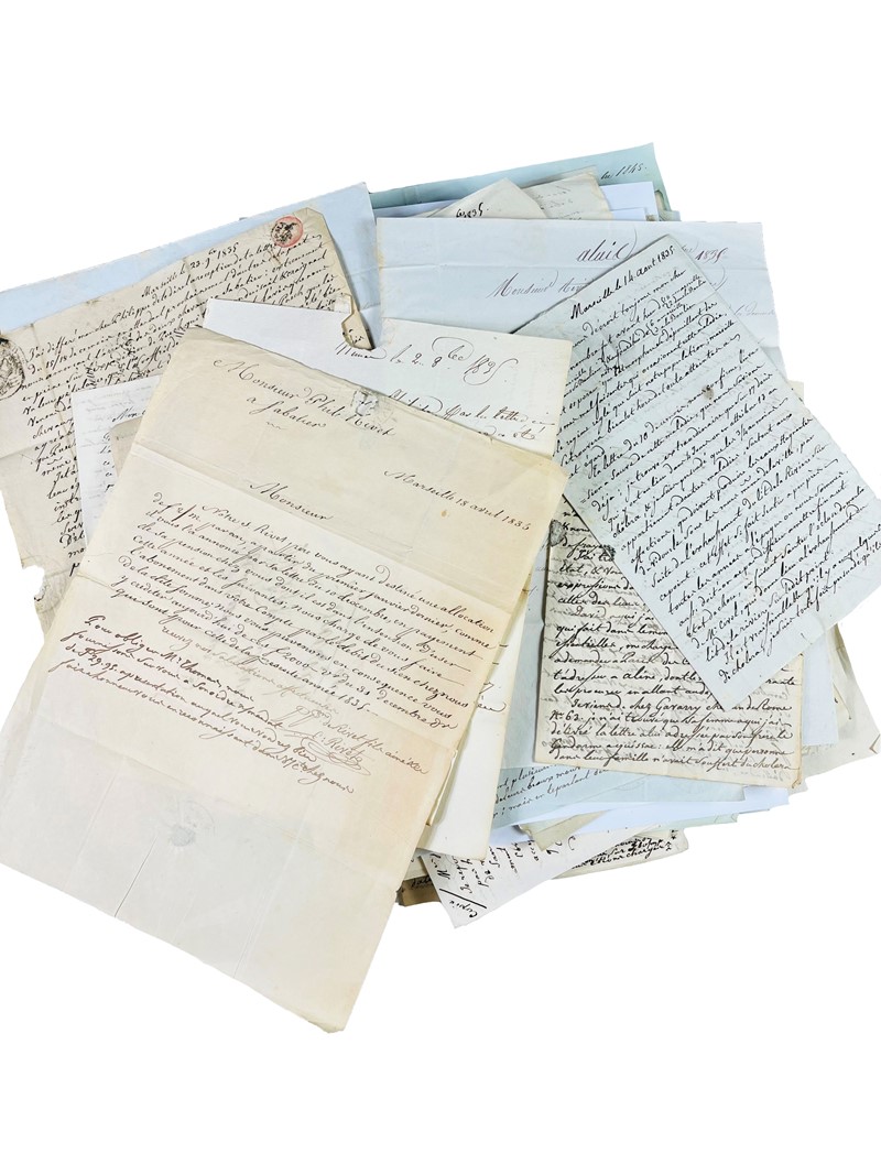 Rivet Company of Marseille. Correspondence with 132 letters, drafts, receipts, and  [..]
