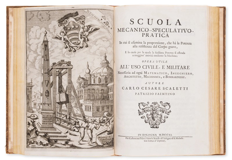 DEL MONTE. C Aequeponderantium Libros Paraphrasis Scholiis illustrata &amp;  [..]