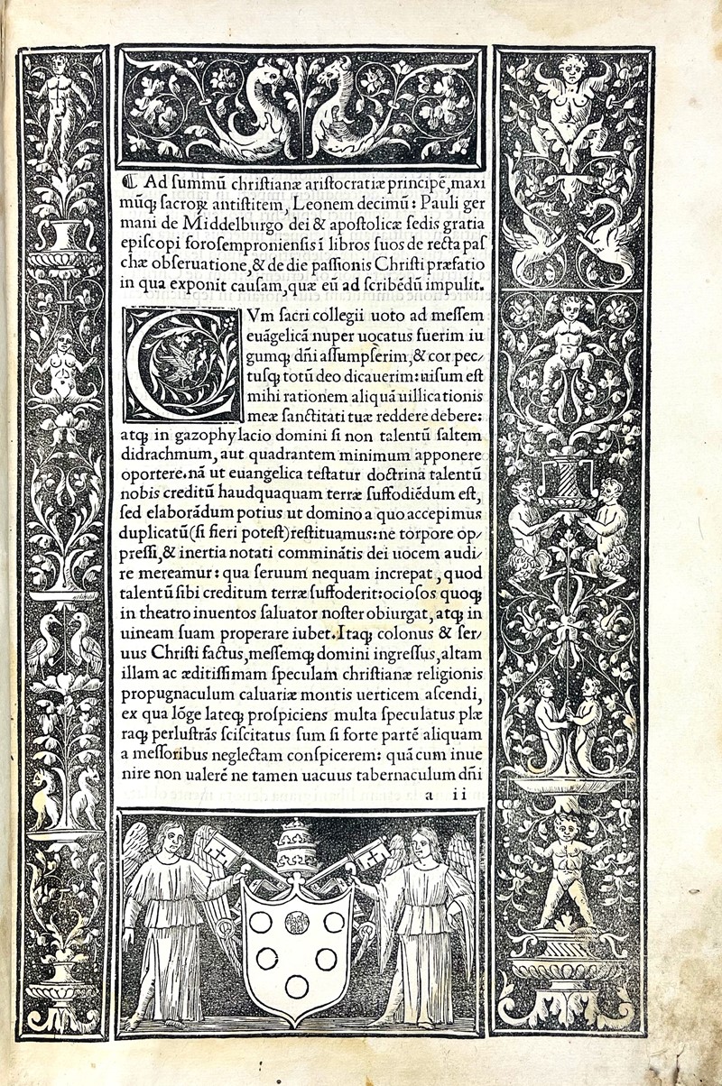PAULUS DE MIDDELBURGO. Paulina de recta Paschae celebratione.  (1513)  - Auction  [..]