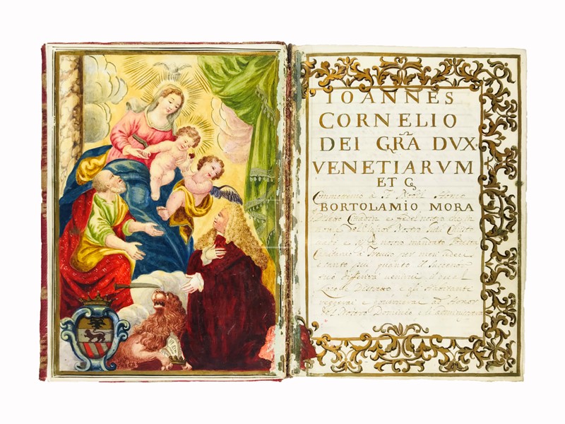 Venetian Vellum Manuscript. Venetian Ducal Commission of Giovanni II Cornaro to  [..]