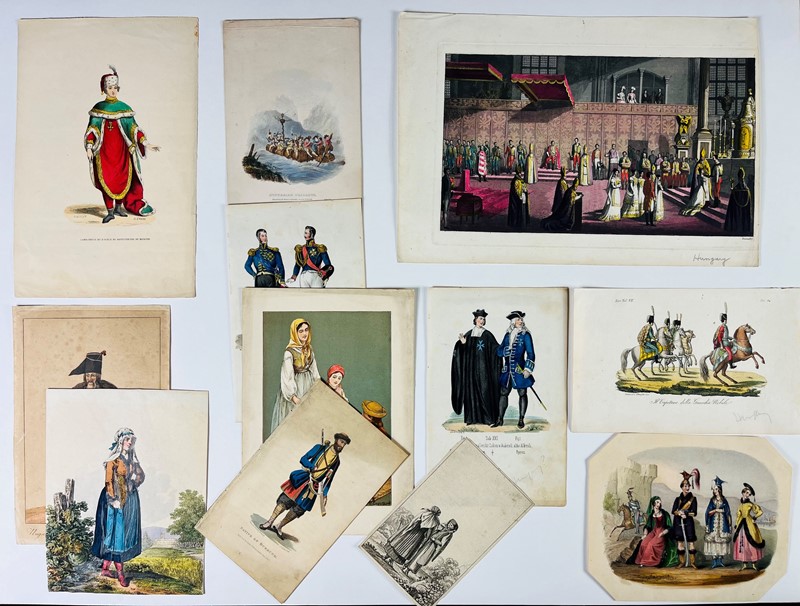 Hungary. Twelve engravings of Hungarian Costumes.  - Asta RARE BOOKS, AUTOGRAPHS,  [..]
