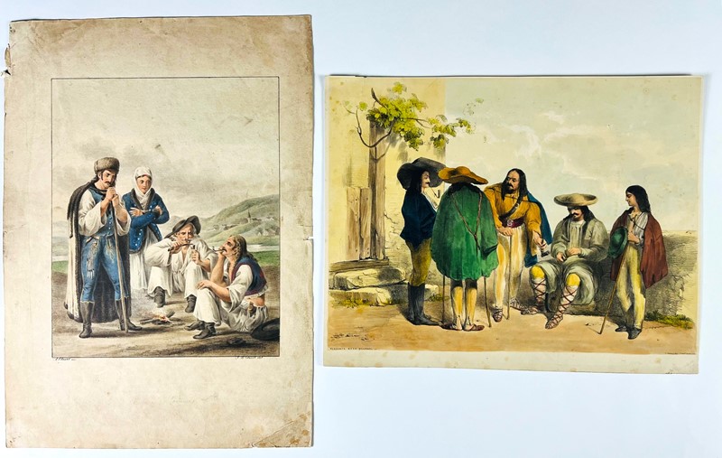 Hungary - Romania. Two engravings of traditional costumes.  - Asta RARE BOOKS, AUTOGRAPHS,  [..]