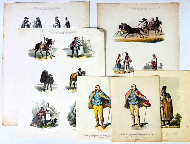 Costumes. AA.VV. Six lithographic engravings.  - Asta RARE BOOKS, AUTOGRAPHS, MAPS  [..]