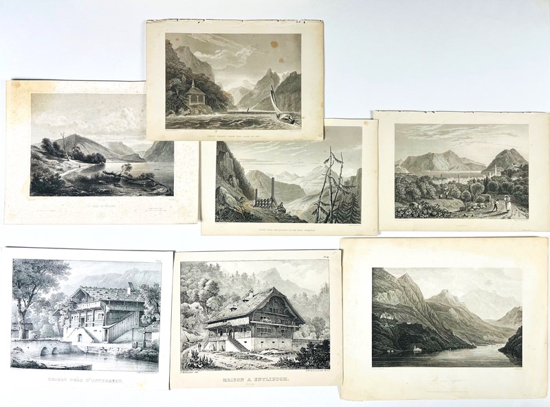 Switzerland. Seven Swiss Landscapes.  - Asta RARE BOOKS, AUTOGRAPHS, MAPS &  [..]