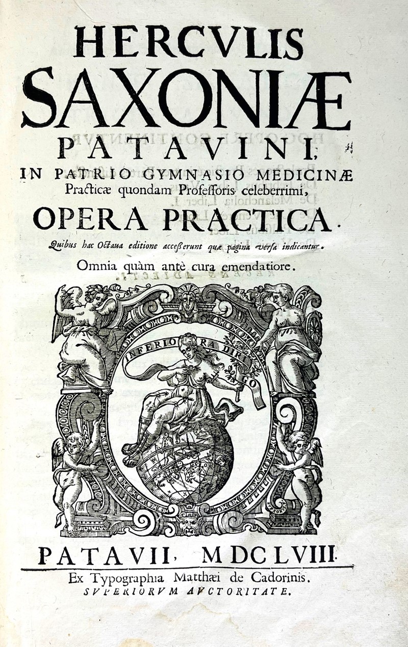 Medicine. SASSONIA. Opera practica.  (1658)  - Asta RARE BOOKS, AUTOGRAPHS, MAPS  [..]
