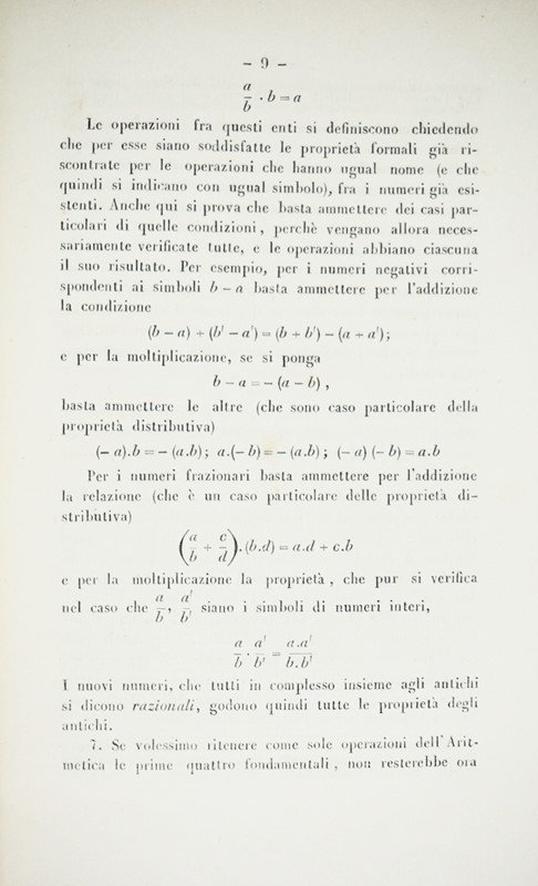 Mathematics. BETTAZZI. Sul concetto di Numero.  - Auction RARE ANTIQUE & MODERN  [..]