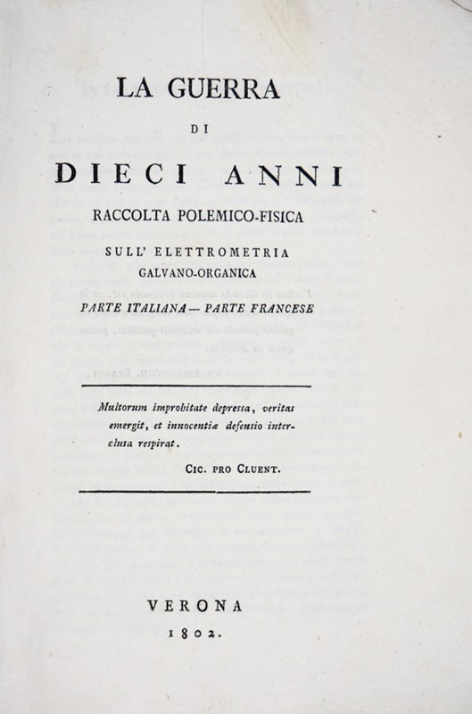 Magnetism. THOUVENEL. La Guerra di Dieci Anni.  - Auction RARE ANTIQUE & MODERN  [..]