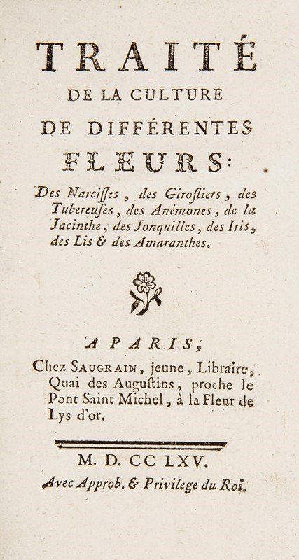 Physiocracy. GUERINEAU DE SAINT-PERAVY. Traite&#39; de la culture de differentes  [..]