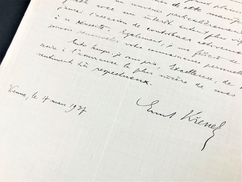 Autograph. Ernst Krenek. Lettera.  - Auction Books, Autographs, Prints and Documents  [..]