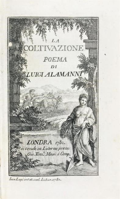 Wine/Agriculture. ALAMANNI. La Coltivazione.  - Auction FINE RARE BOOKS, ATLASES AND MANUSCRIPTS - Bado e Mart Auctions