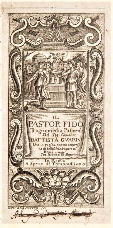 Italian Literature. GUARINI. Il Pastor fido.  - Auction Fine Books, Manuscripts, Prints and Autographs - Bado e Mart Auctions