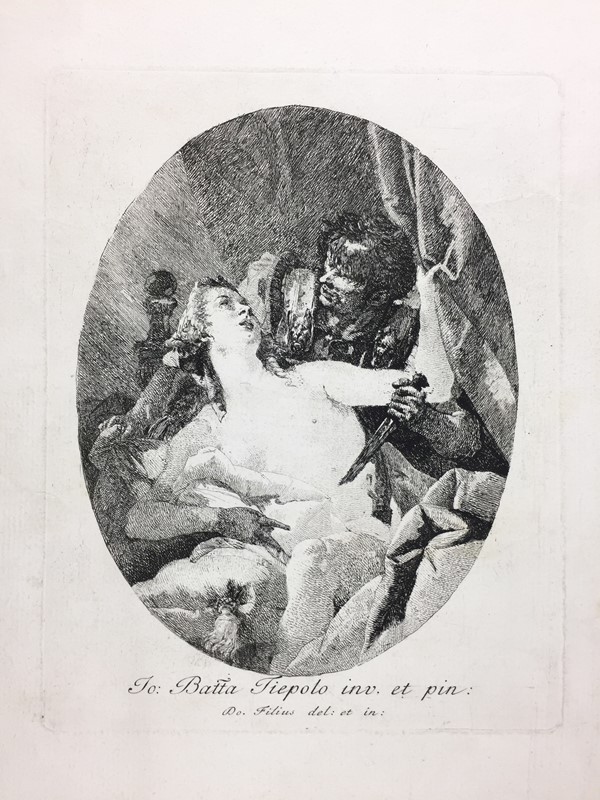 Giovanni Domenico TIEPOLO. Tarquinio e Lucrezia.  - Auction RARE BOOKS & GRAPHIC  [..]