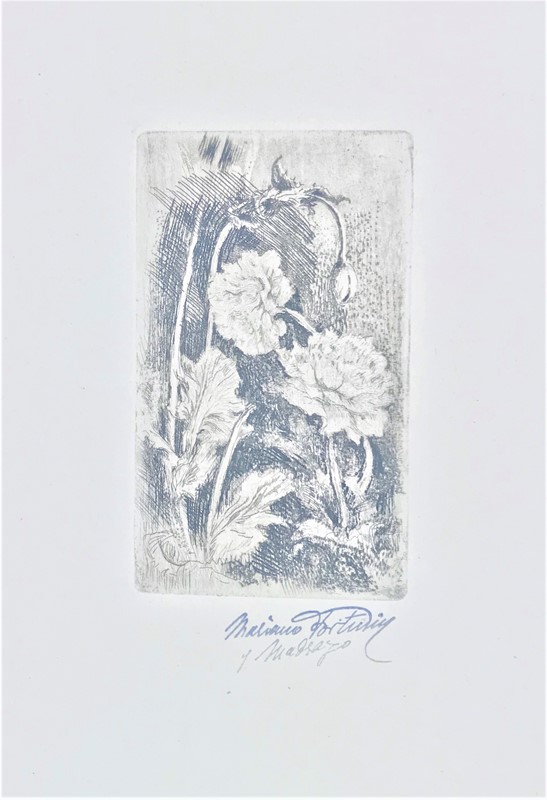 FORTUNY. Peonias.  - Auction RARE BOOKS, PRINTS, DOCUMENTS and DRAWINGS. - I - Bado  [..]