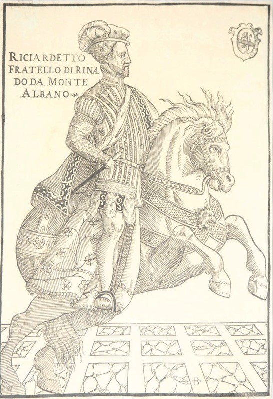 SOLIANI. Riciardetto fratello di Rinaldo da Monte Albano.  - Auction Prints, Maps  [..]