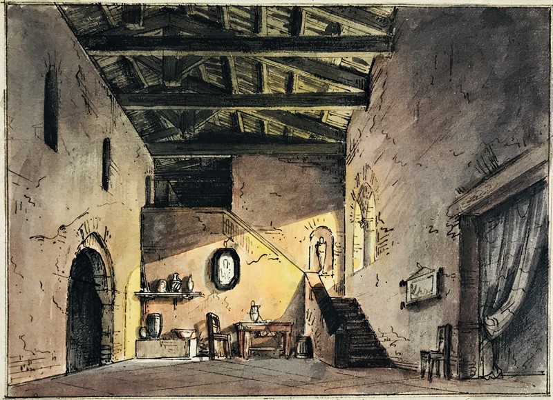 Attribuited to GOTTARDO DI GONZAGA. Interno di casa rustica.  - Auction ASIAN AND  [..]