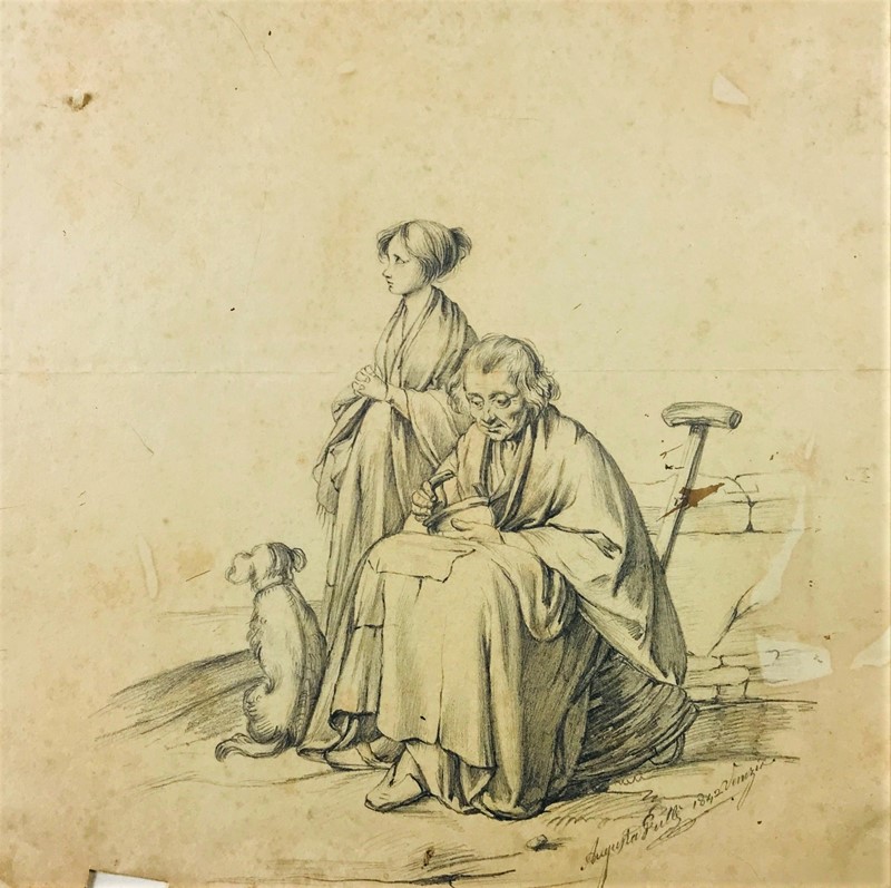 GULL&#200;. Vecchia, fanciulla e cane.  - Auction ASIAN AND CONTINENTAL FINE  [..]