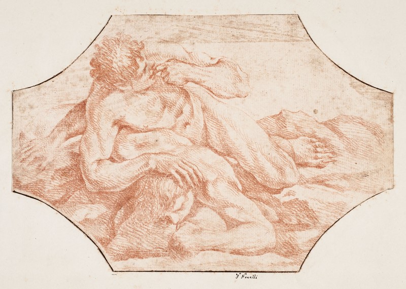 NOVELLI. Due lottatori nudi.  - Auction RARE BOOKS, PRINTS, DOCUMENTS and DRAWINGS.  [..]