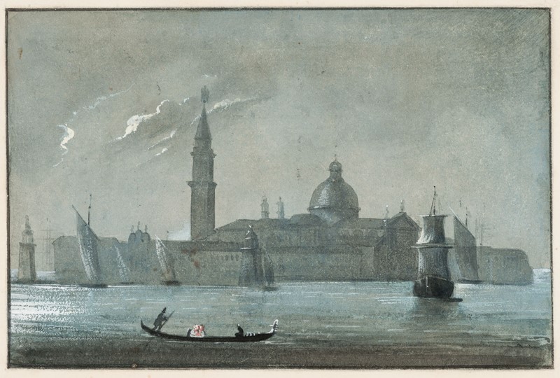 BROILI. Venezia. Veduta di San Giorgio.  - Auction ASIAN AND CONTINENTAL FINE ARTS  [..]