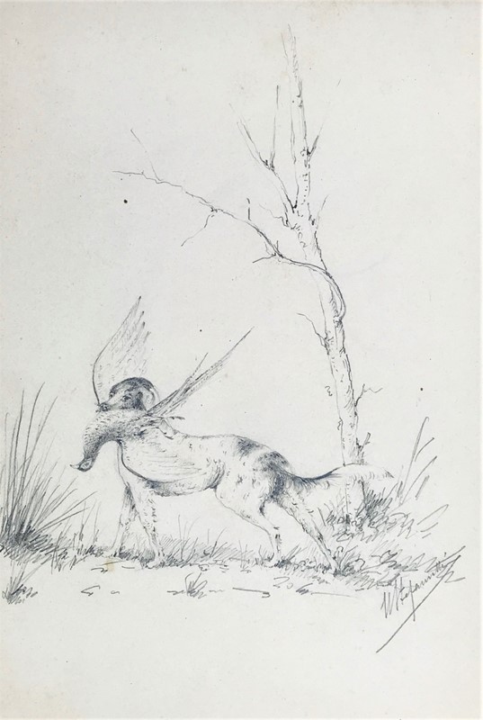 STEFANUTTI. Cane da caccia con la preda in bocca.  - Auction ASIAN AND CONTINENTAL  [..]