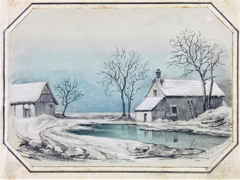 RONCAGLIA. Paesaggio invernale innevato.  - Auction ASIAN AND CONTINENTAL FINE ARTS  [..]