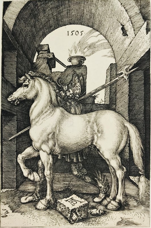 Albrecht DURER. The little horse.  - Auction Fine Books, Manuscripts, Prints and Autographs - Bado e Mart Auctions
