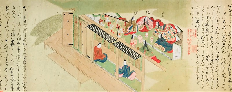 TOSA SCHOOL. Court scene.  - Auction ASIAN AND CONTINENTAL FINE ARTS - Bado e Mart  [..]