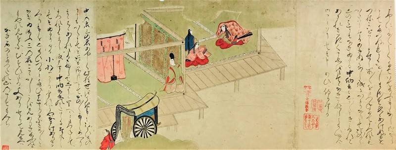 TOSA SCHOOL. Four characters and chariot.  - Auction ASIAN AND CONTINENTAL FINE  [..]