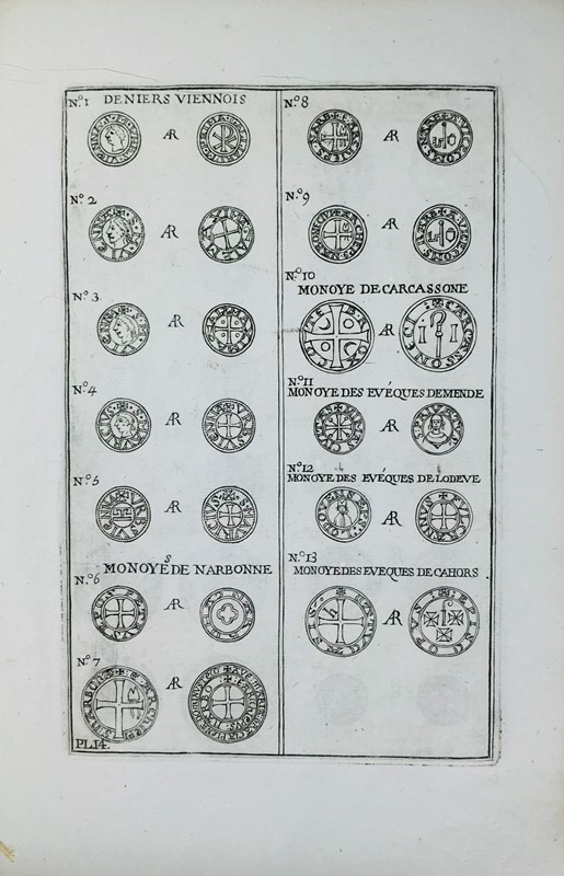 Numismatics. FAURIS DE SAINT-VINCENS. Monnoies des Comtes de Provence.  - Auction  [..]