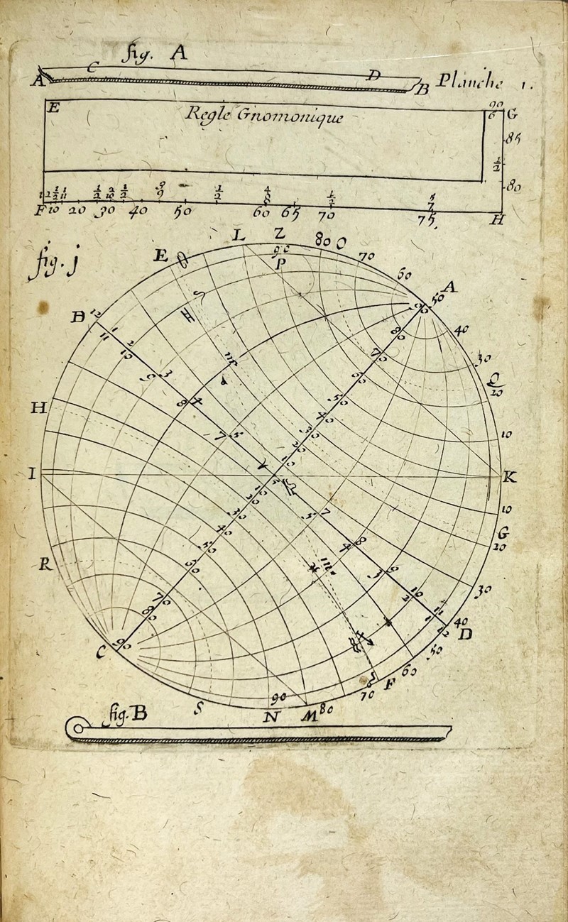 Astronomy, Gnomonics. DE SAINTE MARIE MADELEINE. Traite d&#39;horlogiographie.  [..]