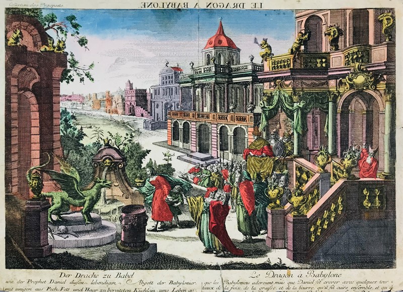 Babylon. HUQUIER. Der Drache Zu Babel/Le Dragon a Babylone.  - Auction Prints, Maps  [..]