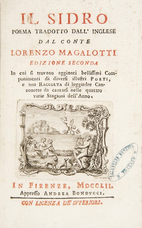 Cookery. PHILIPS. Il Sidro.  - Auction Fine Books, Manuscripts, Prints and Autographs - Bado e Mart Auctions