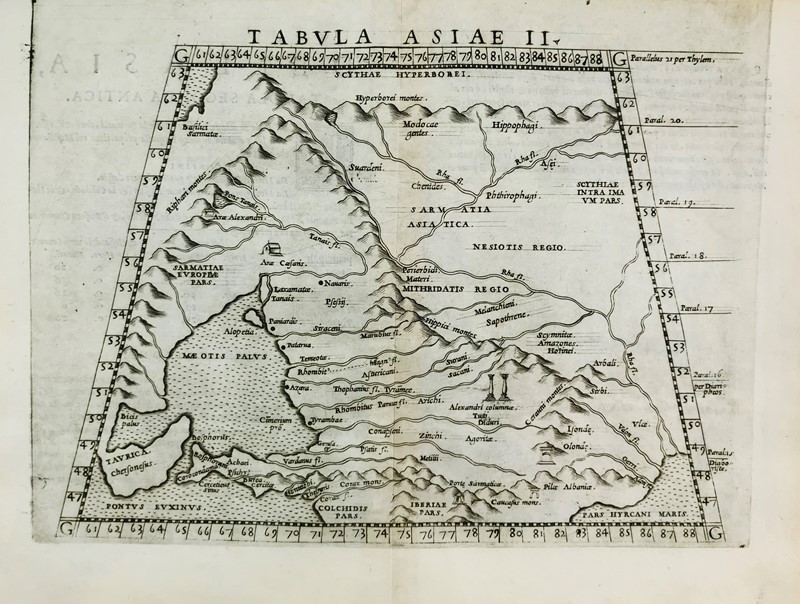 Asia. PTOLOMAEUS. Tabula Asiae II.  - Auction Prints, Maps and Documents. - Bado  [..]