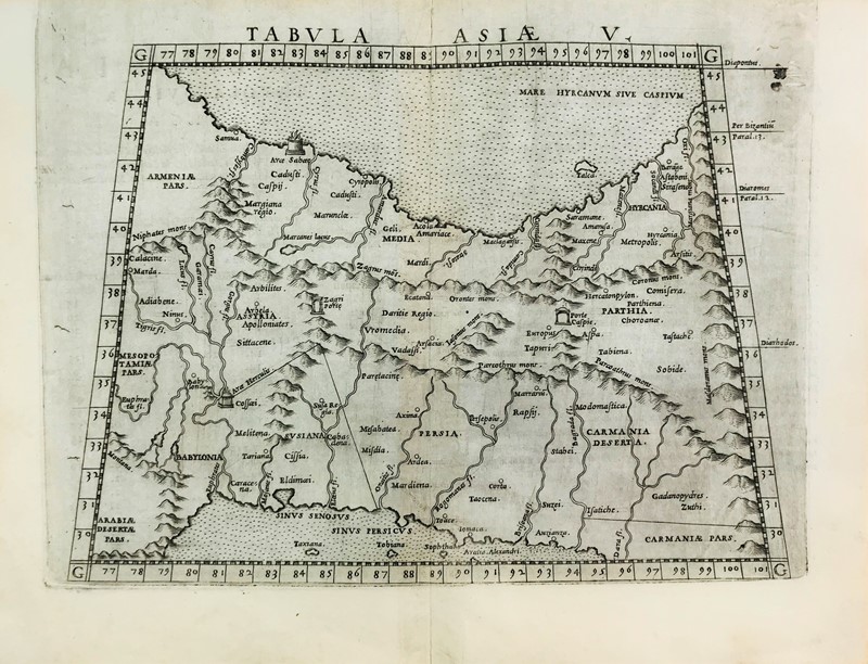 Asia. PTOLOMAEUS. Tabula Asiae V.  - Auction Prints, Maps and Documents. - Bado  [..]