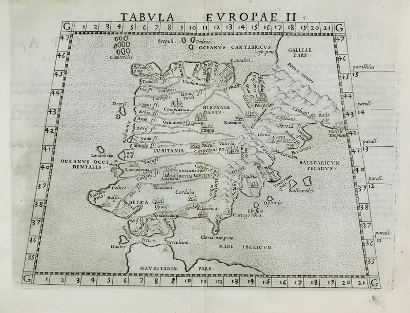 Europe. PTOLOMAEUS. Tabula Europae II.  - Auction Prints, Maps and Documents. -  [..]